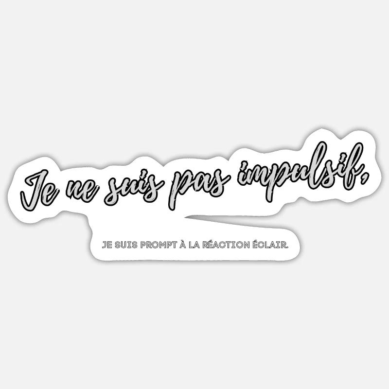Impulsiv 2 - Sticker Größe S (10 x 10 cm) - Mattweiß