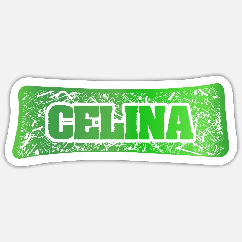 First name Celina - Sticker size S (10 x 10 cm) - white matte