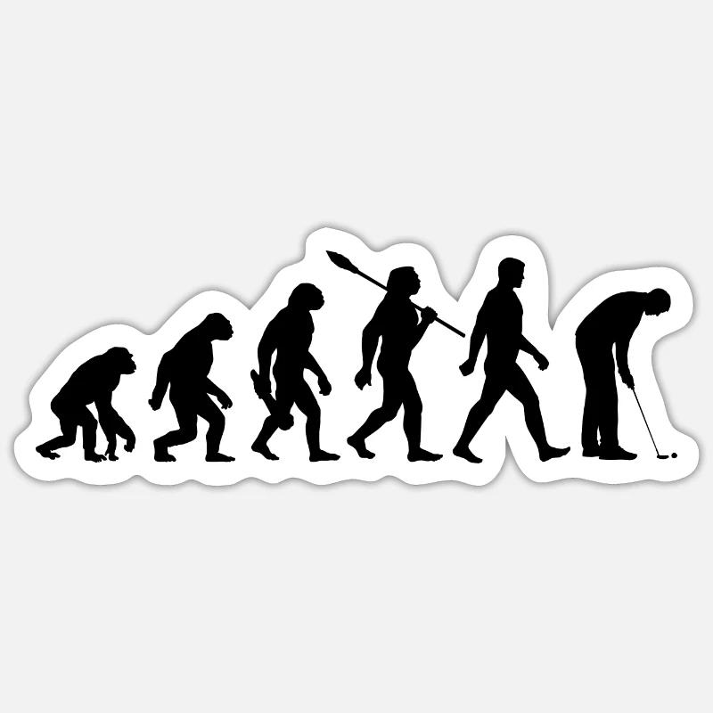 Evolution Minigolf - Minigolf - Golf Aléatoire Sticker taille S (10 x 10 cm)