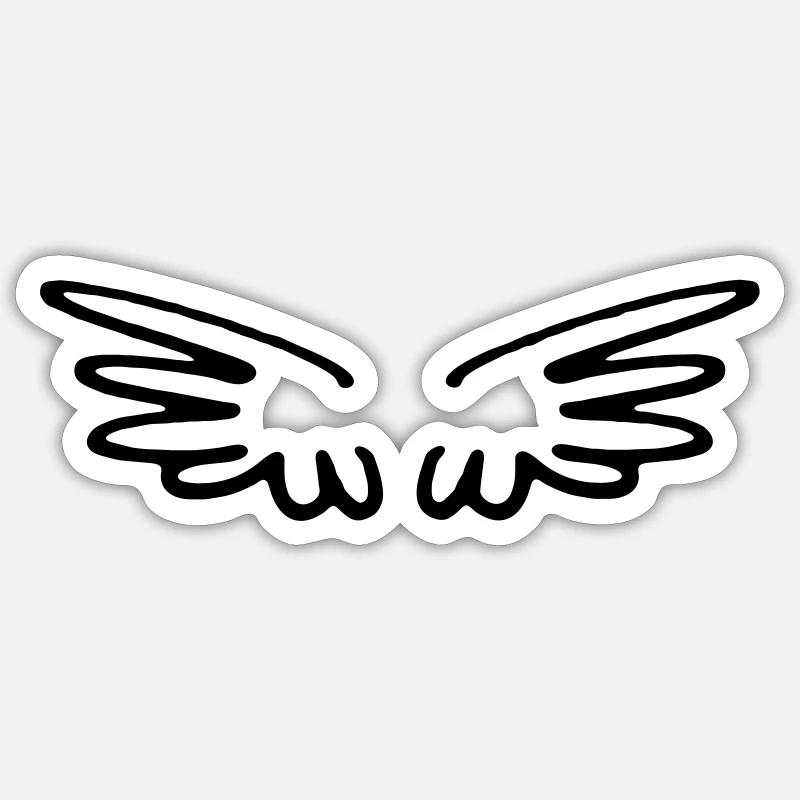 Wing Sticker size S (10 x 10 cm)