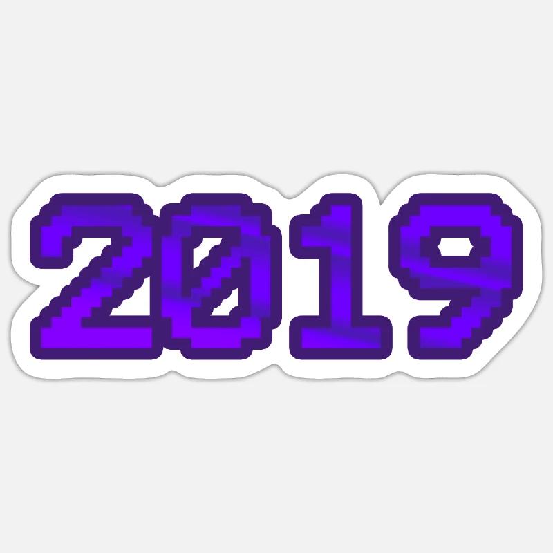 Nerd 2019 - Sticker Größe S (10 x 10 cm) - Mattweiß