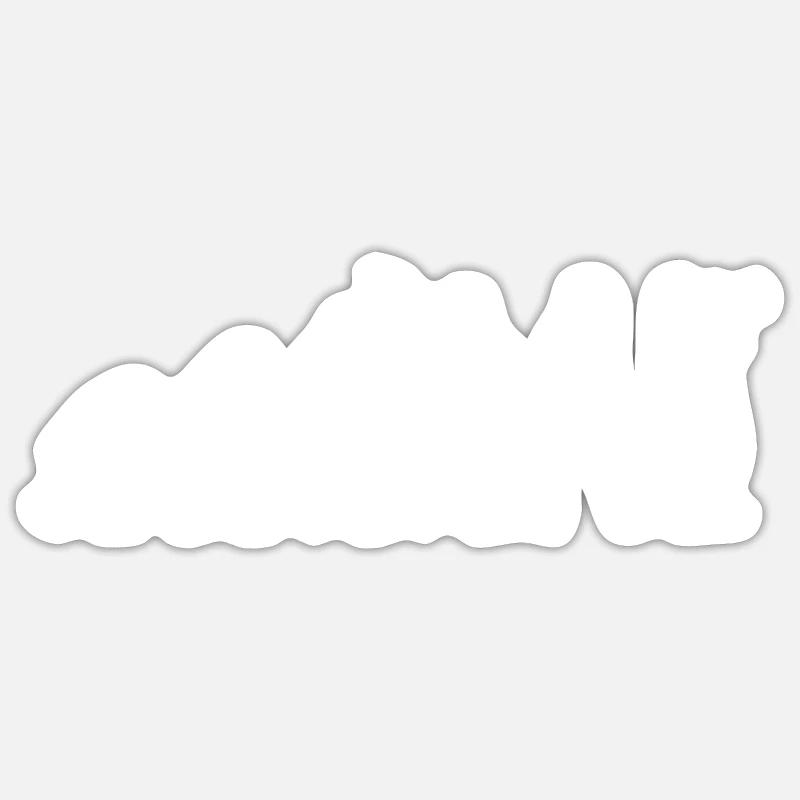 Evolution - Trompete - Musiker - Blasinstrument - Sticker Größe S (10 x 10 cm) - Mattweiß