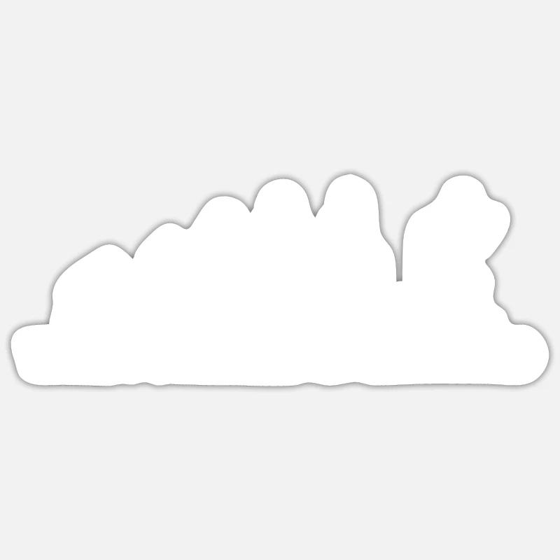 L’évolution de la course à pied Sticker taille S (10 x 10 cm)