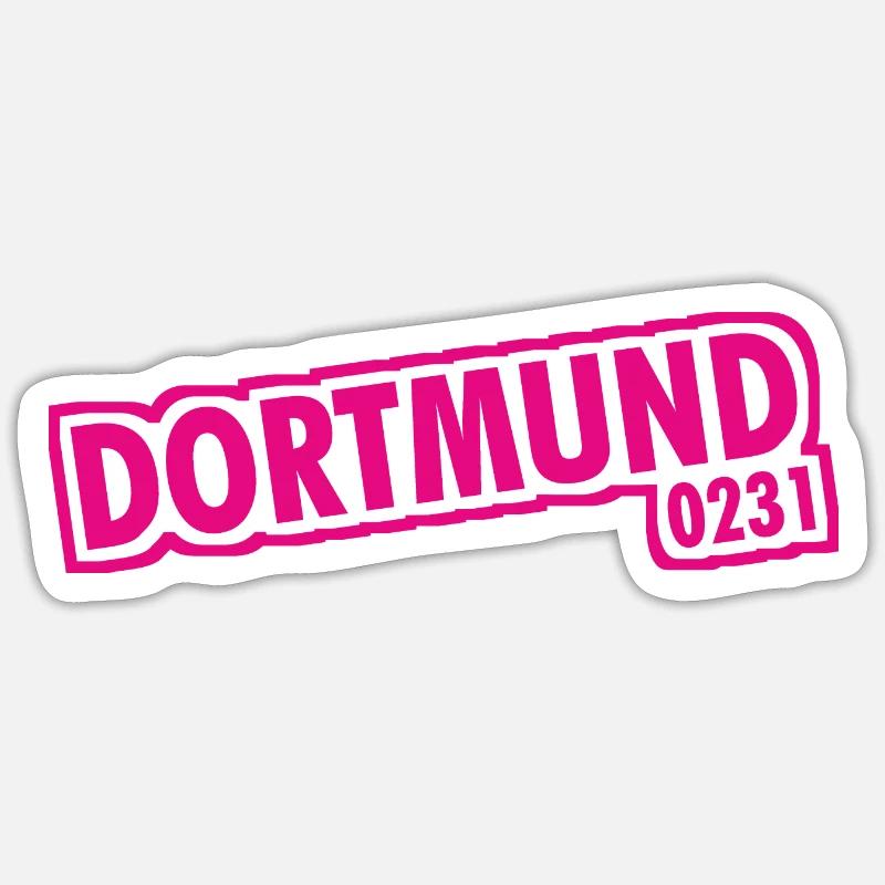 Dortmund - 0231 - Area Code - Sticker size S (10 x 10 cm) - white matte