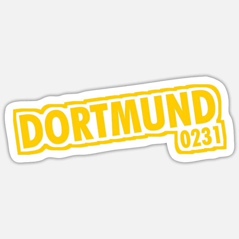 Dortmund - 0231 - Area Code - Sticker size S (10 x 10 cm) - white matte