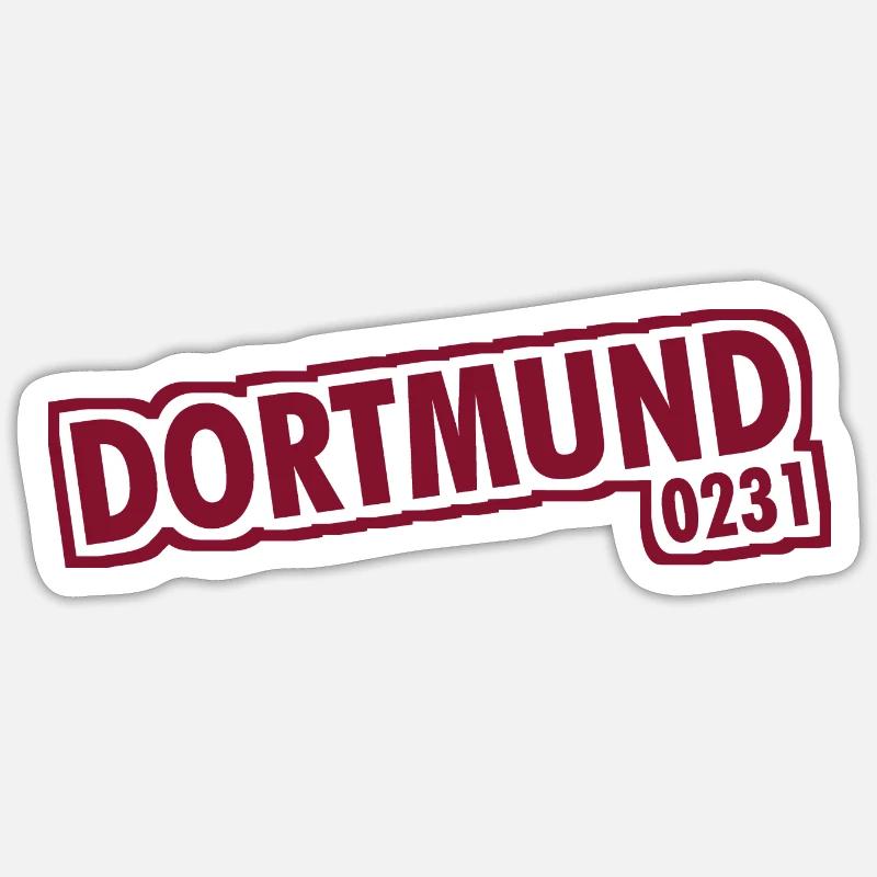 Dortmund - 0231 - Area Code Sticker size S (10 x 10 cm)