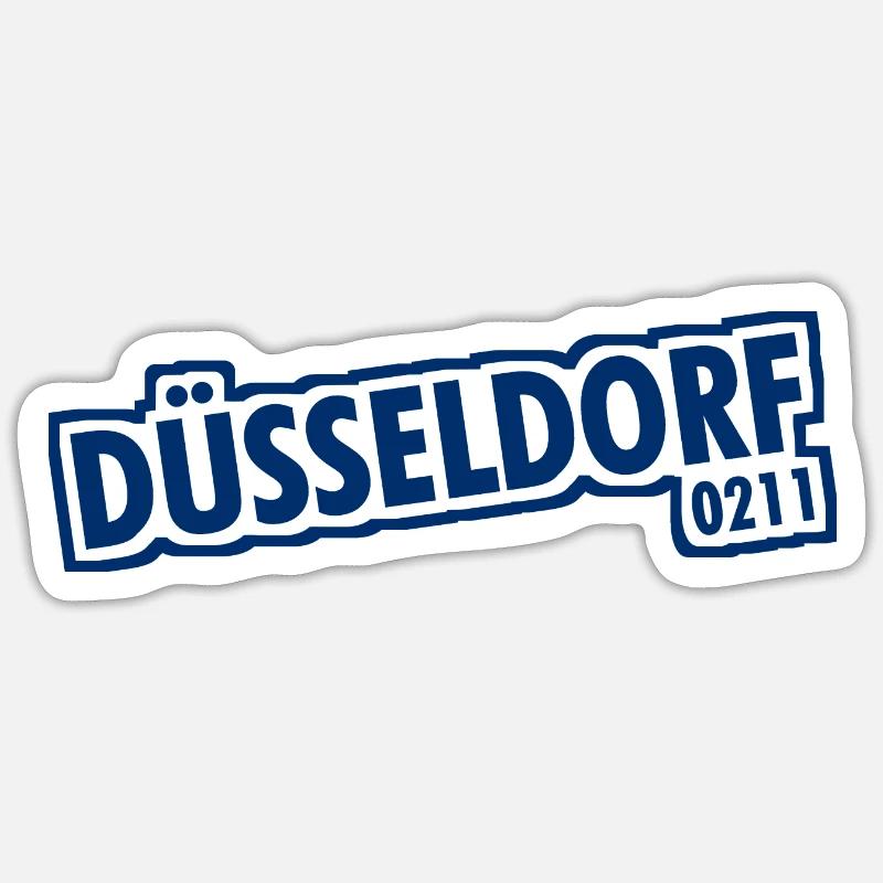 Dusseldorf - 0211 - Dialling Code - NRW - Ruhrpott Sticker size S (10 x 10 cm)