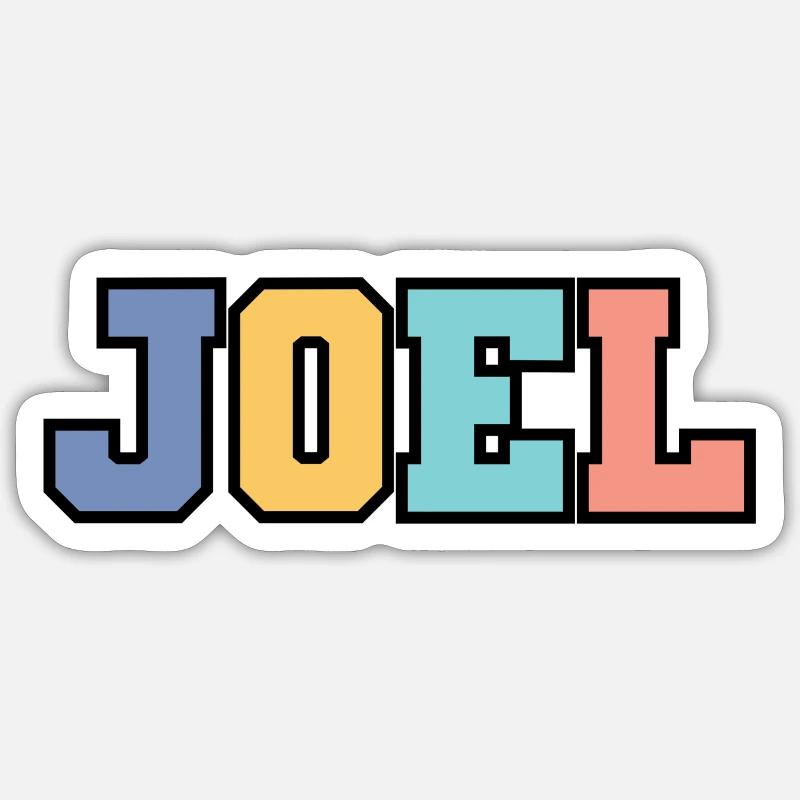 Nom - Joel Sticker taille S (10 x 10 cm)