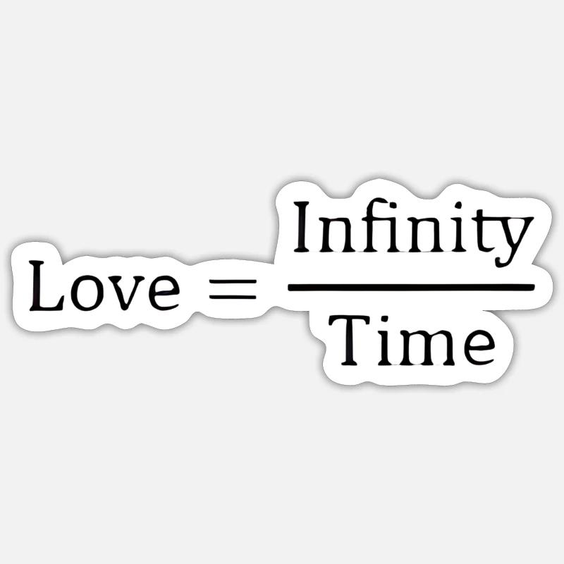 Amour éternel Sticker taille S (10 x 10 cm)