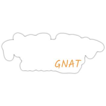 Père-Fect Auvergnat - Papa Parfait Région Auvergne - Sticker taille S (10 x 10 cm) - blanc mat - Devant