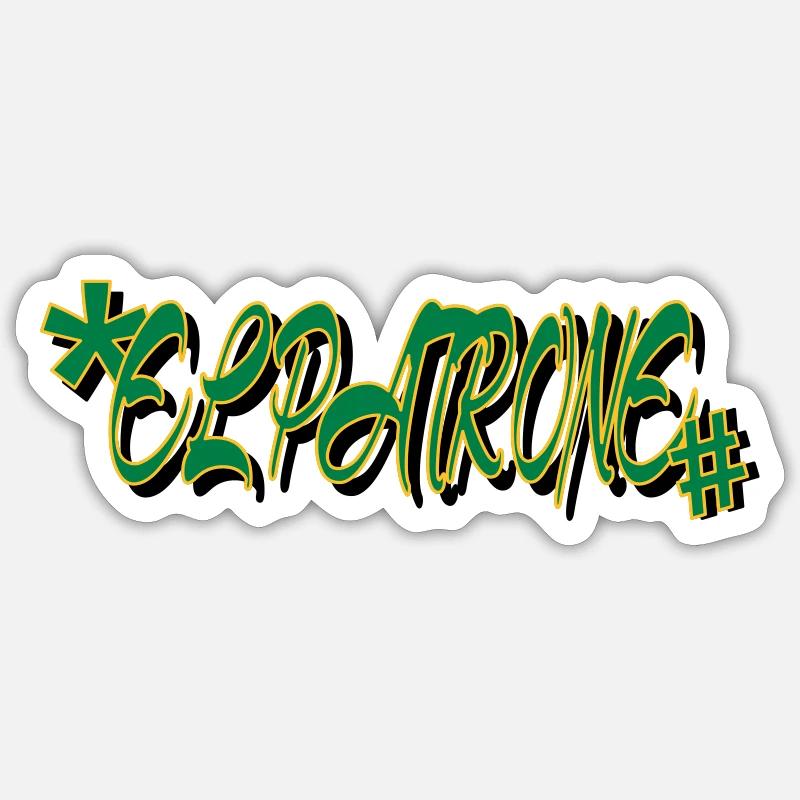 El Patrone one Sticker Größe S (10 x 10 cm)