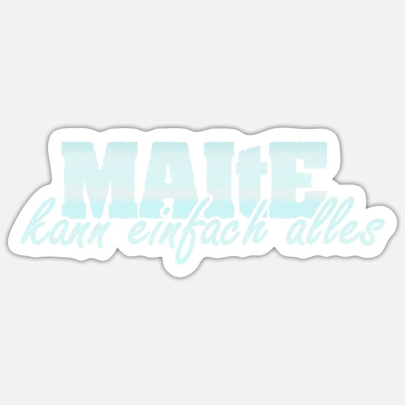 Mme Maite - Sticker taille S (10 x 10 cm) - blanc mat