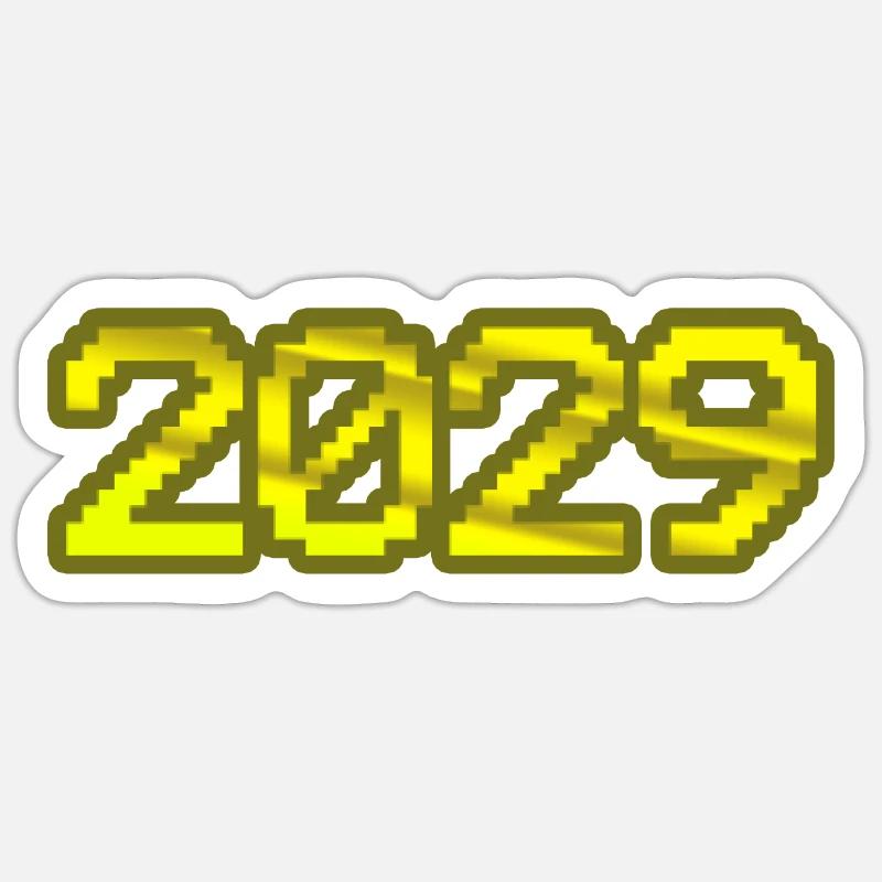 Ordinateur 2029 Sticker taille S (10 x 10 cm)