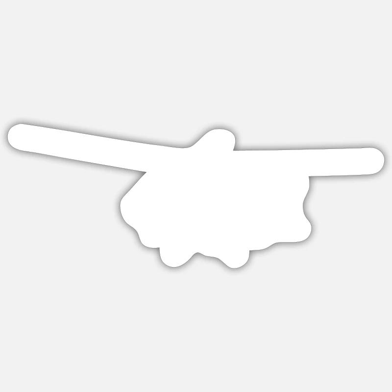 helicopter - Sticker size S (10 x 10 cm) - white matte