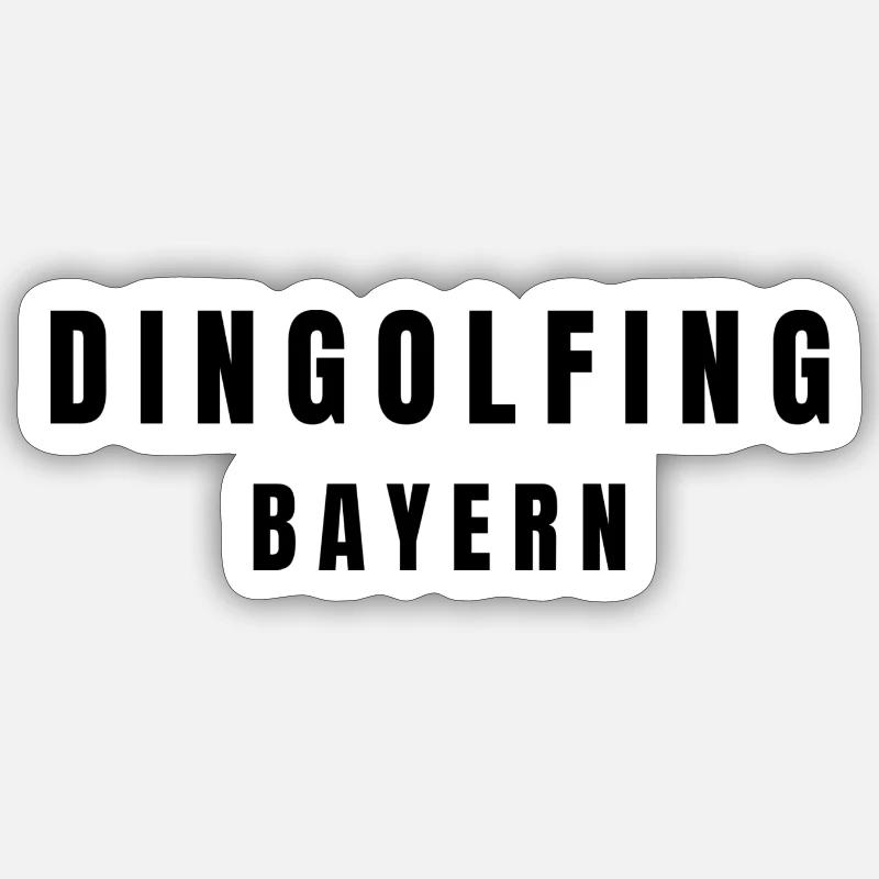 Dingolfing Bavière Sticker taille S (10 x 10 cm)