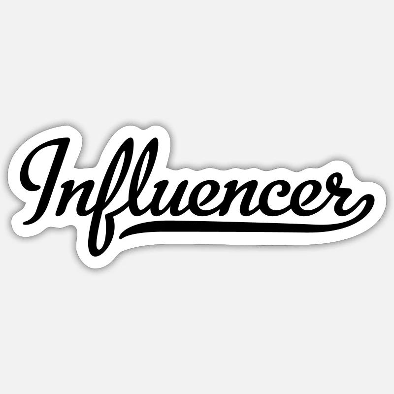 Influenceur Sticker taille S (10 x 10 cm)