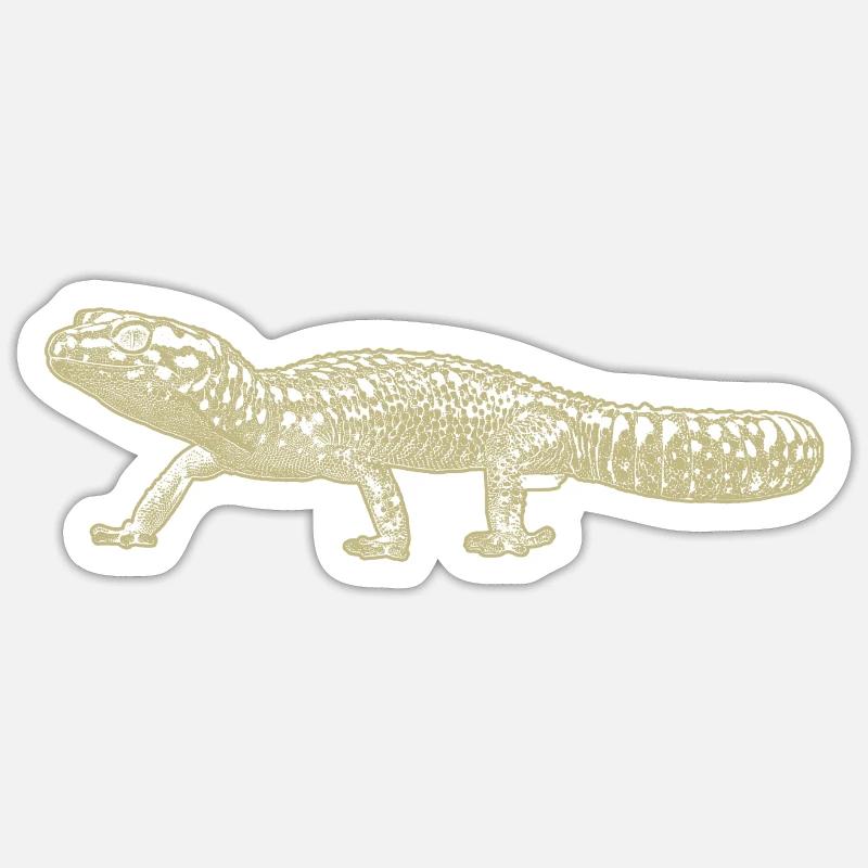 Leopardengecko Sticker Größe S (10 x 10 cm)