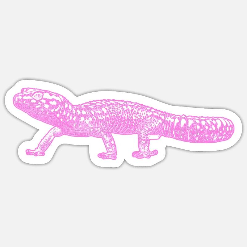 Leopardengecko Sticker Größe S (10 x 10 cm)