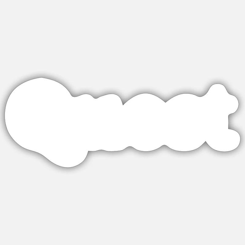 Suche - Sticker Größe S (10 x 10 cm) - Mattweiß