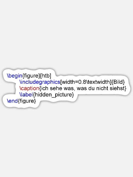 Latex Grafik - Sticker Größe S (10 x 10 cm) - Mattweiß