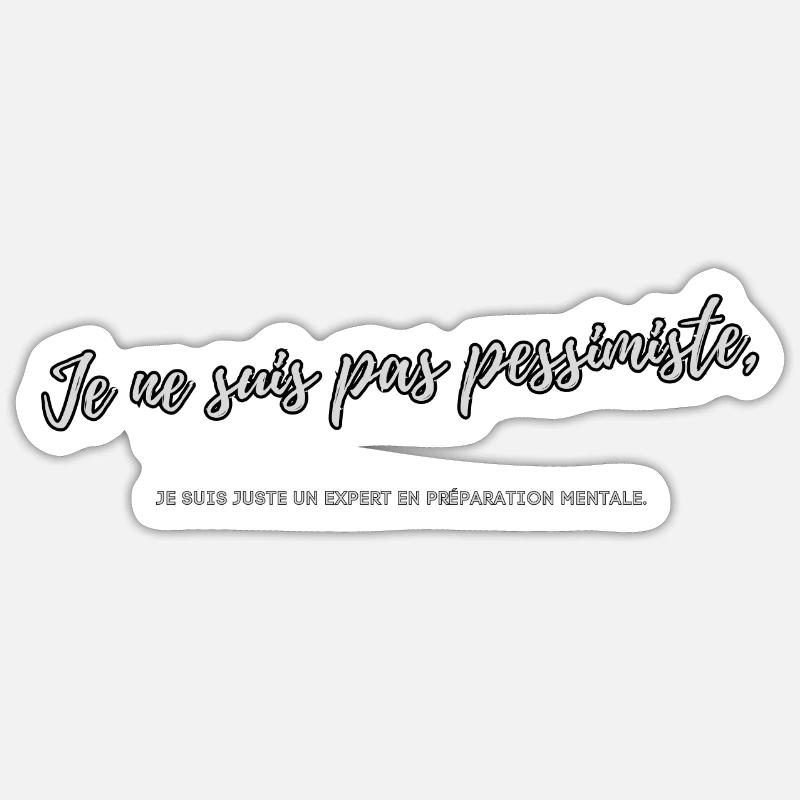 Pessimist Sticker Größe S (10 x 10 cm)