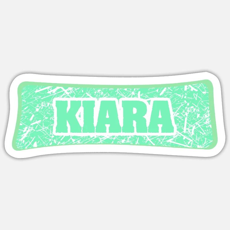 Kiara comme nom de naissance Sticker taille S (10 x 10 cm)