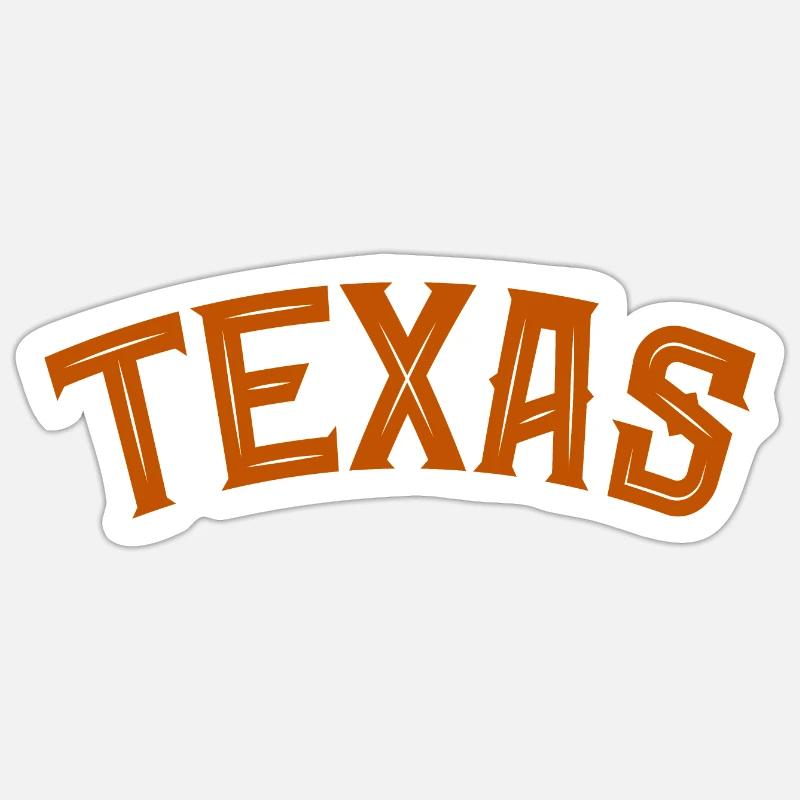 Texas - Sticker Größe S (10 x 10 cm) - Mattweiß