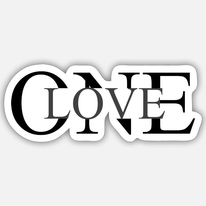 ONELOVE Sticker Größe S (10 x 10 cm)