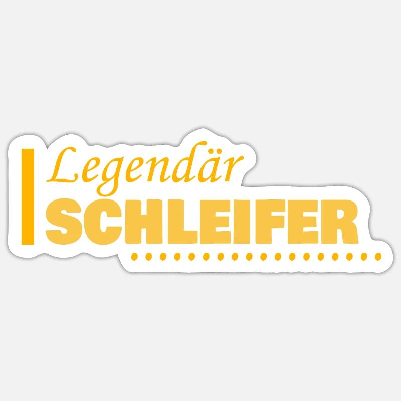 Occupation: Grinder - Sticker size S (10 x 10 cm) - white matte