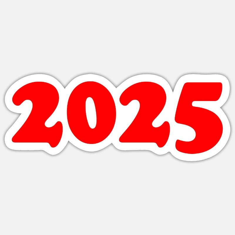 2025 - Sticker size S (10 x 10 cm) - white matte