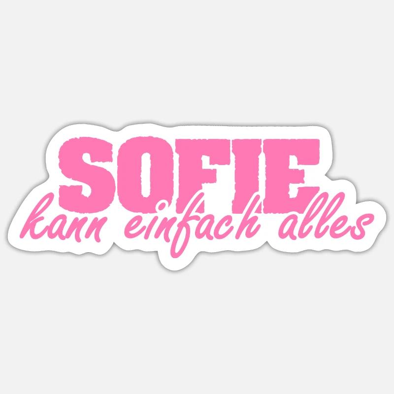 Mrs. Sofie - Sticker size S (10 x 10 cm) - white matte