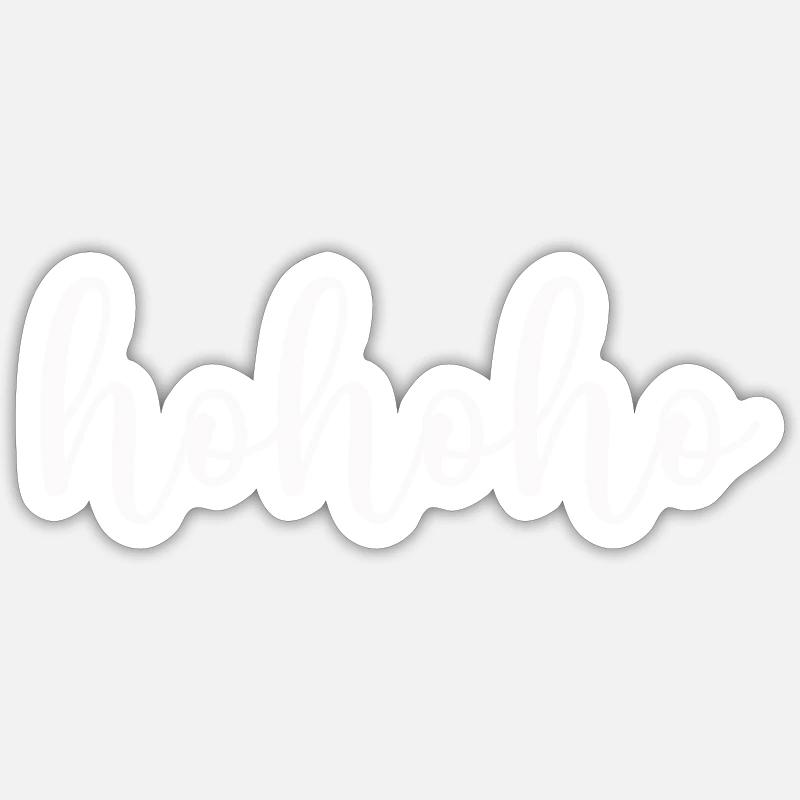 hohoho - Sticker taille S (10 x 10 cm) - blanc mat