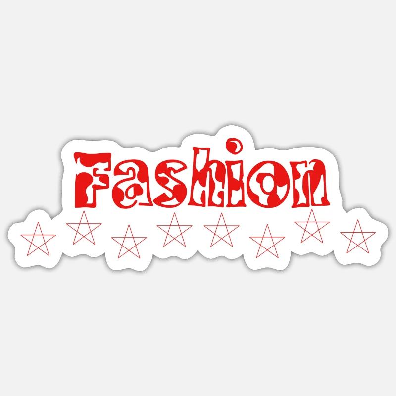 Mode - Sticker taille S (10 x 10 cm) - blanc mat