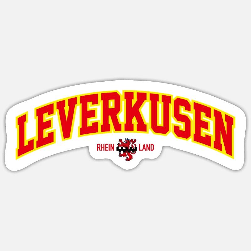 LEVERKUSEN - Sticker Größe S (10 x 10 cm) - Mattweiß