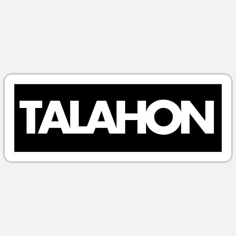 TALAHON - Sticker taille S (10 x 10 cm) - blanc mat
