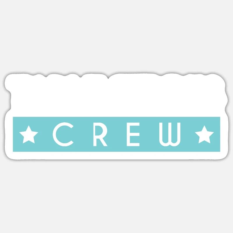 Table Tennis Crew - Sticker size S (10 x 10 cm) - white matte