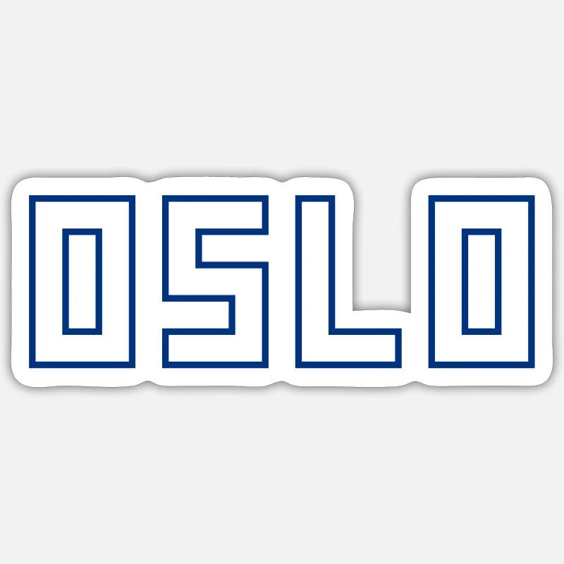 Oslo - Sticker taille S (10 x 10 cm) - blanc mat