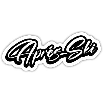 Apres Ski - Sticker Größe S (10 x 10 cm) - Mattweiß - Vorne