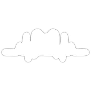 Darts Player Heartbeat Darts - Sticker size S (10 x 10 cm) - white matte - Front
