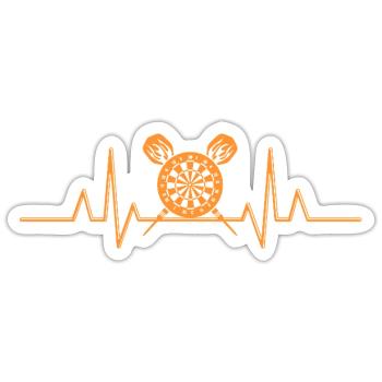 Darts Dart Player - Sticker size S (10 x 10 cm) - white matte - Front