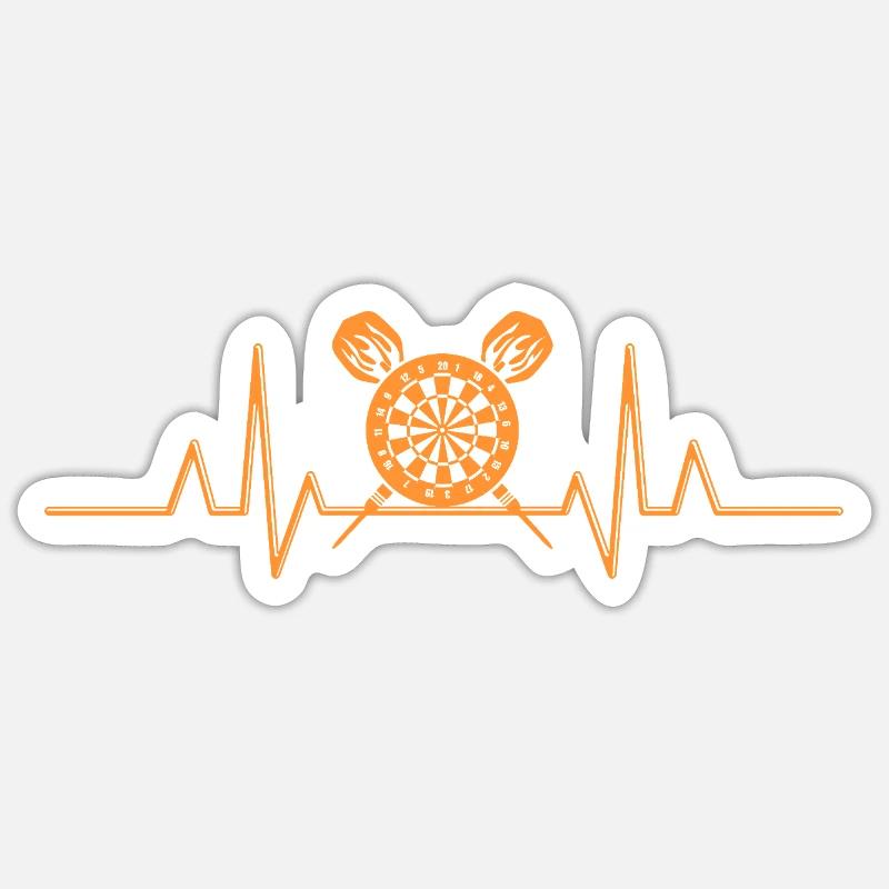 Darts Dart Player - Sticker size S (10 x 10 cm) - white matte