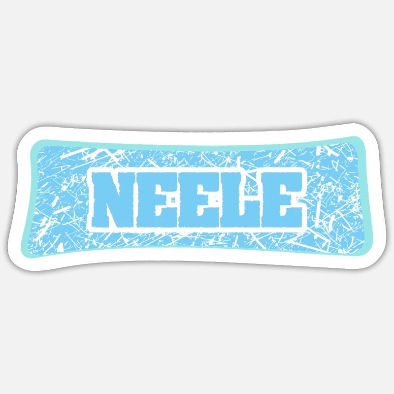 Neele comme nom - Sticker taille S (10 x 10 cm) - blanc mat