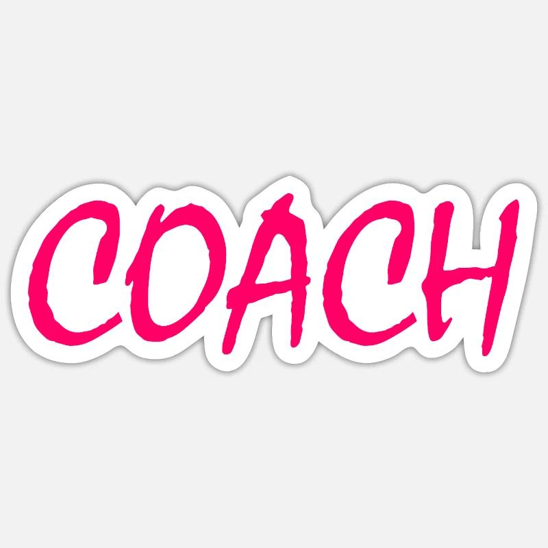 COACH - Sticker size S (10 x 10 cm) - white matte