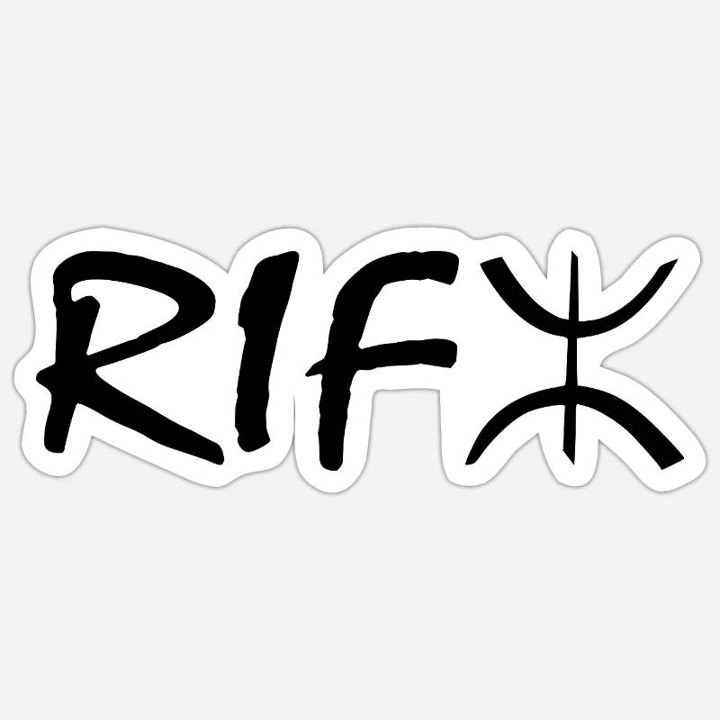 Rif - Sticker size S (10 x 10 cm) - white matte