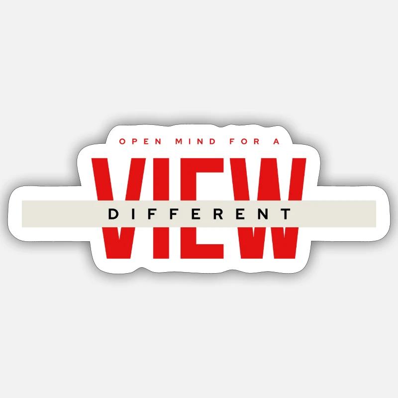 View Different Mindset - Sticker size S (10 x 10 cm) - white matte