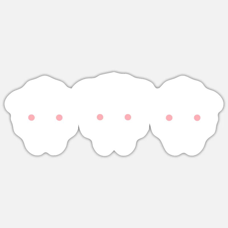 Sheep - Sticker size S (10 x 10 cm) - white matte