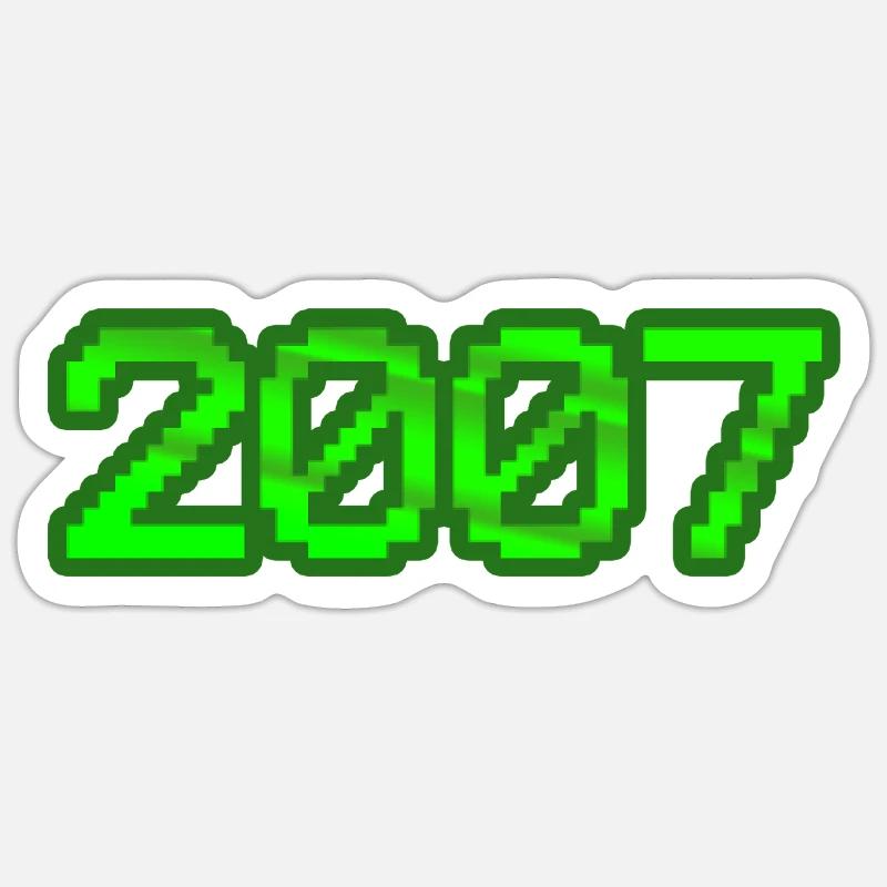 2007 - Sticker size S (10 x 10 cm) - white matte