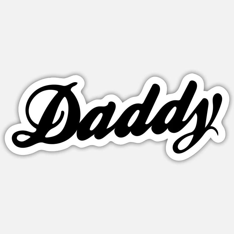 papa - Sticker taille S (10 x 10 cm) - blanc mat