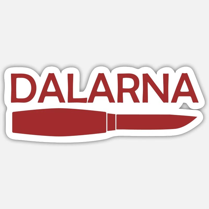 Dalarna - Sticker size S (10 x 10 cm) - white matte