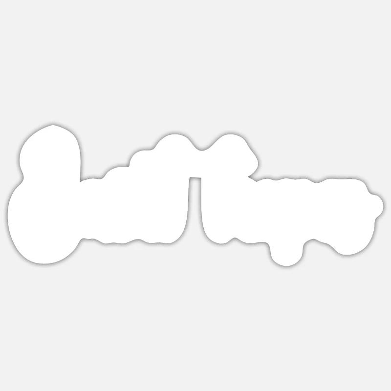 Saint Tropez - Sticker size S (10 x 10 cm) - white matte